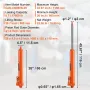 Hydraulic Long Ram Jack, 8 Ton Engine Hoist Cylinder with Double Piston Pump And Clevis Base, Hydraulic Ram Cylinder for Engine 