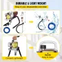 Pro Airless Wall Paint Sprayer 1500W Electric Sprayer Gun Kit, 22Mpa Adjustable Spray Pressure with 15M Pipe for Wall & Ceiling/