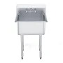 Rustfrit stål Prep & Utility Sink, 1 Rum fritstående lille vask