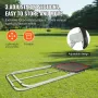 Folding Lacrosse Rebounder for Backyard, 3x4 Ft Volleyball Bounce Back Net, Pitchback Throwback Baseball Softball Return Trainin