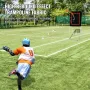 Folding Lacrosse Rebounder for Backyard, 3x4 Ft Volleyball Bounce Back Net, Pitchback Throwback Baseball Softball Return Trainin