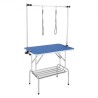 Pet Grooming Table Two Arms with Clamp, 915 X 610mm Dog Grooming Station, Foldbare kæledyr Grooming Stand for Medium og Small