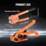 Banding Strapping Kit with Strapping Tensioner Tool, Banding Sealer Tool, 304.8 m Length PET Band, 300 Metal Seals, Pallet Packa