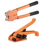 Banding Strapping Kit with Strapping Tensioner Tool, Banding Sealer Tool, 304.8 m Length PET Band, 300 Metal Seals, Pallet Packa