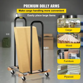 Dolly Converter 13 Inch Width x 38 Inch Height Steel Converter Arms 250LBS Capacity Panel Dolly Handling Equippment