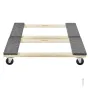Furniture Dolly, 1000 lbs Each Load Capacity, 2 Packs, 18" x 30", 8 x 3" PP Swivel Casters, Heavy Duty Hardwood Furniture Moving