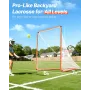 Lacrosse -mål, 6 'x 6' lacrosse net, stålramme baghaven