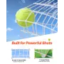 Lacrosse Goal, 6' x 6' Lacrosse Net, Steel Frame Backyard Lacrosse Training Equipment, Portable Lacrosse Goal with Carry Bag, Qu