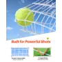 Lacrosse Goal, 4' x 4' Small Kids Lacrosse Net, Folding Portable Lacrosse Goal with Carry Bag, Iron Frame Backyard Training Equi