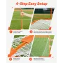 Lacrosse -mål, 4 'x 4' lille børn Lacrosse Net, foldet bærbart