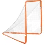 Lacrosse Goal, 4' x 4' Small Kids Lacrosse Net, Folding Portable Lacrosse Goal with Carry Bag, Iron Frame Backyard Training Equi