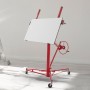 Drywall Rolling Lifter Panel, 11ft Sheetrock Lift Drywall Lift, 150lb Weight Capacity Panel Hoist Jack Tool, Steel Material