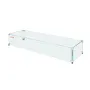 Glasvindskærm til rektangulært bålbord 798 x 317 x 165 mm, 8 mm
