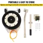 5 Ton/4999.9 kg Pneumatic Jack Triple Bag Air Jack Lifting Height 16.5-40.6 cm Inflatable Car Jack Lifter Pneumatic Air Jack 499