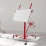 Drywall Rolling Lifter Panel, 11ft Sheetrock Lift Drywall Lift, 150lb Weight Capacity Panel Hoist Jack Tool, Steel Material