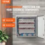 Electrical Steel Enclosure Box NEMA 4 Outdoor Enclosure 60x60x20 cm UL
