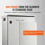 Electrical Steel Enclosure Box NEMA 4 Outdoor Enclosure 60x60x20 cm UL