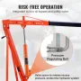 Hydraulic Long Ram Jack, 3 Ton Engine Hoist Cylinder with Single Piston Pump And Clevis Base, Hydraulic Ram Cylinder for Engine 
