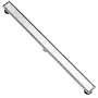 914mm Linear Shower Drain Offset with Tile Insert Cover,Brushed 304 Stainless Steel Rectangle Shower Floor Drain,Linear Drain wi
