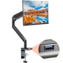 Single Monitor Mount, Supports 13"-35" Screen, Fully Adjustable Gas Spring Monitor Arm, Holds up to 26.4 lbs, Computer Monitor