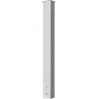Mailbox Post, 43\" High Mailbox Stand, White Powder-Coated Mail Box Post Kit, Q235 Steel Post Stand Surface Mount Post for Sidew