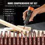 1/4" Drive Torque Screwdriver Wrench Set | 10-70 in-lbs Torque Adjustment Range | 1 in-lb Increment Torque Screwdriver | Driver 