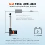 Lineær aktuator 12V 8 tommer Heavy Duty 1320 lbs/6000N 0,19 "/s
