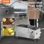 Mobile Fryer Filter, 38L Oil Tank Capacity, Oil Filtration System with 10 L/min Oil Filtration Speed, Mobile Frying Oil Filterin