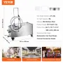 Mobil frituret filter, 38L olietankkapacitet