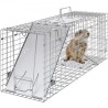 Live Animal Cage Trap, 31 "X 10" X 12 "Humane Cat Trap Galvanized Iron, Folding Animal Trap med håndtag til kaniner,