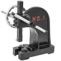 Arbor Press, 1 Ton Manual with Handwheel, 5.9" Max Height, Durable Cast Iron Construction, Desktop Manual Press for Stamping, Be