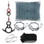 Aerial Silk & Yoga Swing, 8.7 Yards, Aerial Yoga Hammock Kit with 100gsm Nylon Fabric, Full Rigging Hardware & Easy Set-up Guide