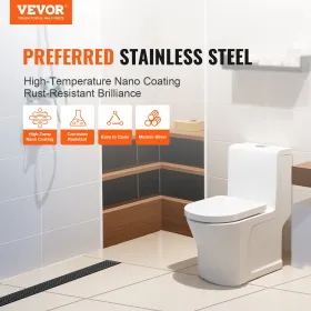 610mm Linear Shower Drain with Square Pattern Grate,Brushed 304 Stainless Steel Rectangle Shower Floor Drain, Sleek Linear