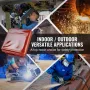 Welding Screen with Frame, 1.8 x 2.4 m 3 Panel Welding Curtain Screens, Flame-Resistant Vinyl Welding Protection Screen on 12 Sw