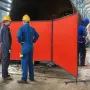 Svejseskærm med ramme, 6 'x 8' 3 panel svejsning gardinskærme