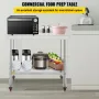 Prep -tabel i rustfrit stål, 30 x 24 x 35 tommer, 440 kg