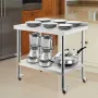 Prep -tabel i rustfrit stål, 30 x 24 x 35 tommer, 440 kg