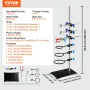 Lab Stand Support, Laboratory Retort Support Stand Set, Steel