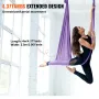 Aerial Yoga Hammock & Swing, 4.4 Yards, Yoga Starter Kit with 100gsm Nylon Fabric, Full Rigging Hardware and Easy Set-up Guide, 