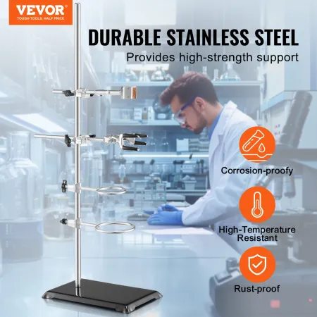 Lab Stand Support, Laboratory Retort Support Stand 2 Sæt, Steel