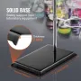 Lab Stand Support, Laboratory Retort Support Stand 2 Sets, Steel Lab Stand 59.9 cm Rod and 21.1 x 13.5 cm Cast Iron Base, Includ