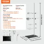 Lab Stand Support, Laboratory Retort Support Stand 2 Sæt, Steel