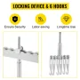 Dent Pull Lever Bar 6 Claw Hook Portable Dent Pull Bar Aluminum Alloy Dent Puller Single Leg Lifter for Car Dent Repairing