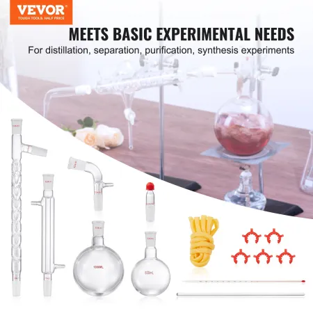Lab Distillation Kit, 3,3 Boro Lab Glassware Distillation Kit
