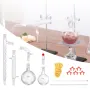 Lab Distillation Kit, 3.3 Boro Lab Glassware Distillation Kit with 24, 40 Joint, 1000ml Essential Oil Distillation Apparatus Kit