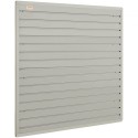 Slatwall -paneler, 4 ft x 1 ft grå garagevægpaneler 12 "H x 48" L (sæt af 4 paneler), tunge garagevægsarrangørpaneler