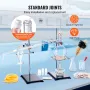 Essential Oil Distillation Kit, 500ml Distillation Apparatus, 3.3 Boro Lab Glassware Distillation Kit with Alcohol Lamp, Ceramic