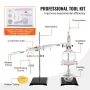 Essential Oil Distillation Kit, 500ml Distillation Apparatus, 3.3 Boro Lab Glassware Distillation Kit with Alcohol Lamp, Ceramic