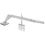 Dent Pull Lever Bar 6 Claw Hook Portable Dent Pull Bar Aluminum Alloy Dent Puller Single Leg Lifter for Car Dent Repairing