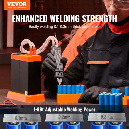 Battery Spot Welder, 14.5KW Capacitor Energy Storage Pulse Battery Spot Welder with 73B Welding Pen, 801D High Power Spot Weldin